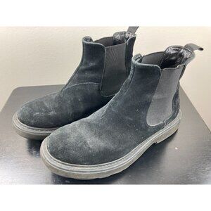 Emporio ARMANI Black Suede Leather Boots 7